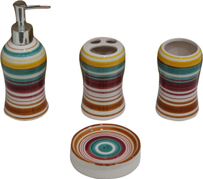 

The Art Affair Ceramic Bathroom Set(Pack of 4)