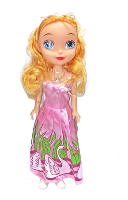 

TALKING GANESHA Beautiful Sophia Fashion doll for girls with Music and lights 25 cms (Pink)(Pink)