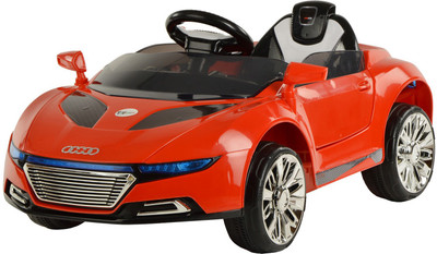 

Toyhouse Audi Rechargeable Car Battery Operated Ride On(Maroon), Red