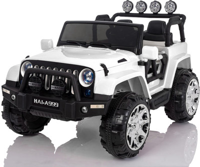 

Toyhouse Two Seater 12V Rechargeable Jeep Battery Operated Ride On(White)