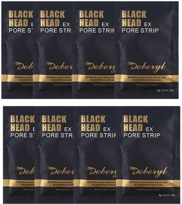 

Doberyl EX Pore Strip Facial Blackhead Remover Mineral Mud (8 Pack 48G)(48 g)