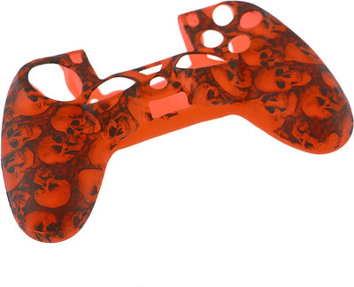 

Hytech Plus Red Skulls Series DualShock 4 Silicone Sleeve Gaming Accessory Kit(Red, For PS4)