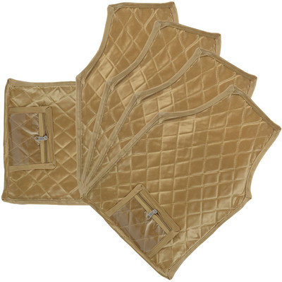 

Indi Bargain Satin Designer Blouse Cover Set of 5(Golden)
