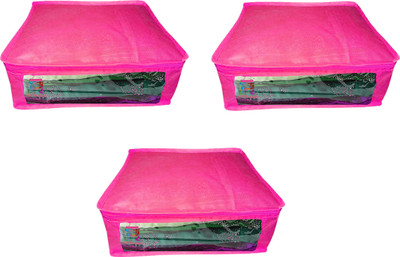 

Atorakushon new and modern stylish dresses covers Non Woven Saree wardrobe orgniser, cover / Wedding Gift, Regular Clothes Bag, Vanity pouch, Set Of 3 (pink) at3 pcs Sari Small Non woven pnk(Pink)
