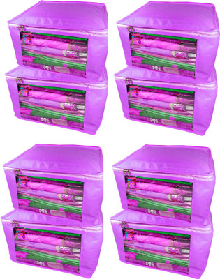 

Atorakushon new and modern stylish dresses covers Non Woven Saree wardrobe orgniser, cover / Wedding Gift, Regular Clothes Bag, Vanity pouch, Set Of 8 (purple) at big Non woven saree 8pcs purple(Purple)