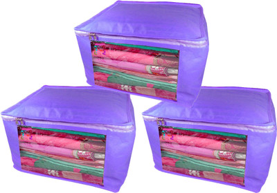 

Atorakushon new and modern stylish dresses covers Non Woven Saree wardrobe orgniser, cover / Wedding Gift, Regular Clothes Bag, Vanity pouch, Set Of 3 (Blue) at big Non woven saree 3pcs blue(Blue)