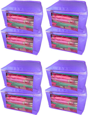 

Atorakushon new and modern stylish dresses covers Non Woven Saree wardrobe orgniser, cover / Wedding Gift, Regular Clothes Bag, Vanity pouch, Set Of 8 (Blue) at big Non woven saree 8pcs blue(Blue)