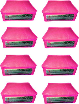 

Atorakushon new and modern stylish dresses covers Non Woven Saree wardrobe orgniser, cover / Wedding Gift, Regular Clothes Bag, Vanity pouch, Set Of 8 (pink) at8 pcs Sari Small Non woven pnk(Pink)