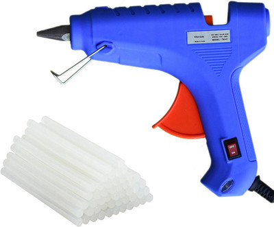 

OKASTA | 40 Watt | HIGH QUALITY |Leak Proof|With 15 STICK Heavy Hot Melt Glue Gun (Multi Color ) For Quick Repairs, Paper & Cloth High-Tech Professional Electronic Standard Temperature Corded Glue Gun(11 mm)