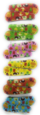 

Khubsurat Tic-Tac Hair Clips for Kids, Caroon Character printed on soft foam with Metal Base, 6 Pairs (12 Pcs), Mix Color Tic Tac Clip(Multicolor)