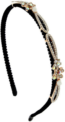 

Anuradha Art Jewellery Hair Band Hair Band(Gold, Black)