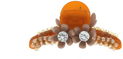 

Anuradha Art Jewellery Clutcher Back Pin(Orange)