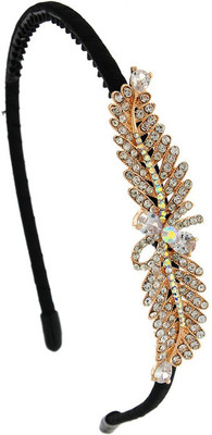 

Anuradha Art Jewellery Hair Band Hair Band(Gold, Black)