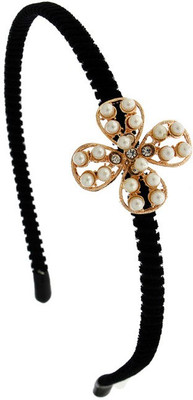 

Anuradha Art Jewellery Hair Band Hair Band(Gold, Black)