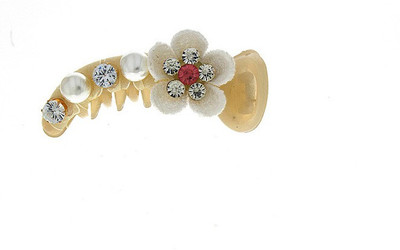 

Anuradha Art Jewellery Clip Banana Clip(White)