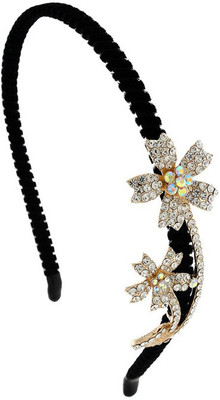

Anuradha Art Jewellery Hair Band Hair Band(Gold, Black)