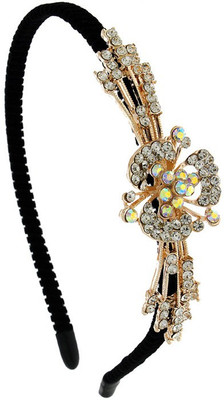 

Anuradha Art Jewellery Hair Band Hair Band(Gold, Black)