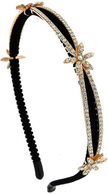 

Anuradha Art Jewellery Hair Band Hair Band(Gold, Black)