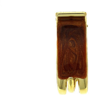 

Anuradha Art Jewellery Clutcher Back Pin(Brown)