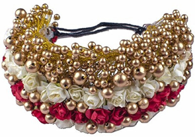 

Confidence New Style Bridal Flower Hair Gajra (Veni) Accessories For Wedding Women & Girls (Gold / Red / White Hair Chain(Gold, Red, White)