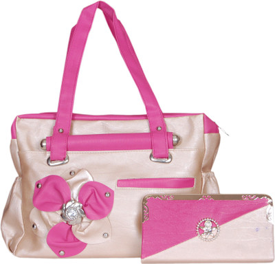 

RB FASHION Hand-held Bag(Pink, White)