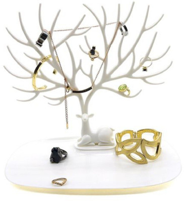 

Everbuy My little deer accessories tree tray,Creative Sika Deer Tree Jewelry Rack Display Stand Holder Organizer, Jewelry Rack, Key holder Jewellery Organizer( )