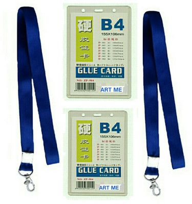 

ART ME Plastic Lanyard, ID Badge Holder(Pack of 4)