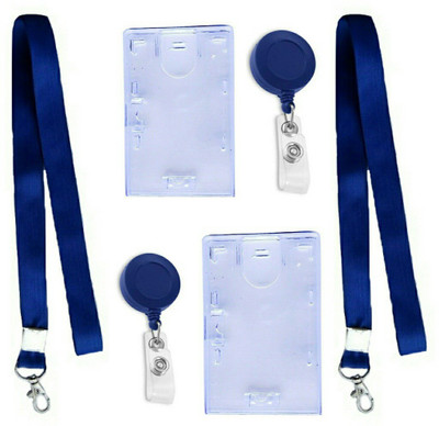 

ART ME Plastic Lanyard, ID Badge Holder, ID Badge Reel(Pack of 6)