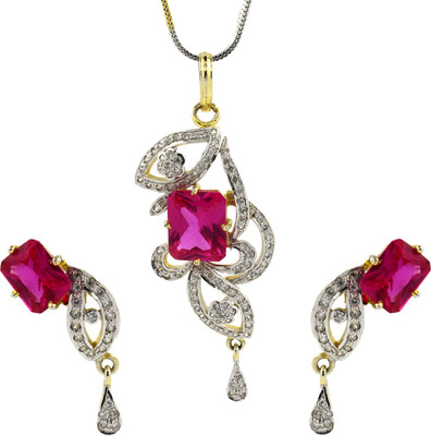 Be You Brass Rhodium Multicolor Jewellery Set(Pack of 1)