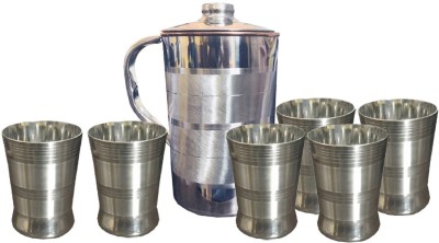 KUBER INDUSTRIES Jugcopper23 Jug Glass Set(Copper)