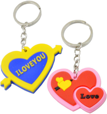 

Faynci Him & Her I Love You Rubber Key Chain