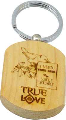 

Faynci True Love ever best design Engraved Handcrafted Wooden Key Chain