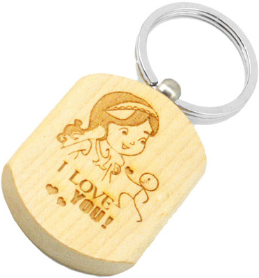 

Faynci Love Propose Her or Him Engraved Handcrafted Wooden Key Chain