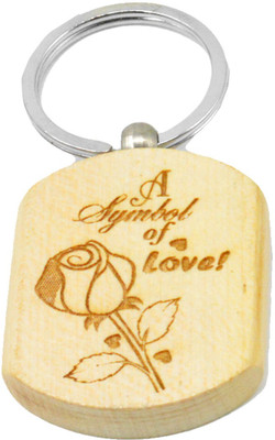 

Faynci A Symbol of Love Engraved Handcrafted Wooden Key Chain