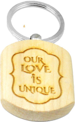 

Faynci Our Love is Unique Engraved Handcrafted Wooden Key Chain