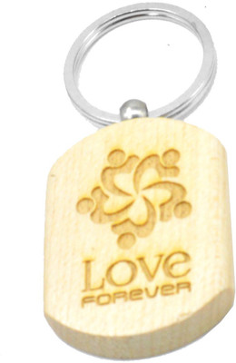 

Faynci Forever Love Engraved Handcrafted Wooden Key Chain