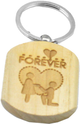 

Faynci Love Propose Engraved Handcrafted Wooden Key Chain