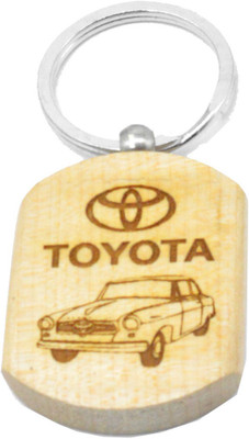 

Faynci Toyota Engraved Handcrafted Wooden Key Chain