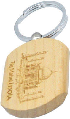 

Faynci Taj Mahal India Engraved Handcrafted Wooden Key Chain