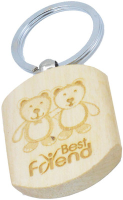 

Faynci Theme of friendship Best Friend Engraved Handcrafted Wooden Key Chain