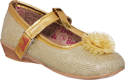 

Barbie Girls Velcro Ballerinas(Gold, Golden