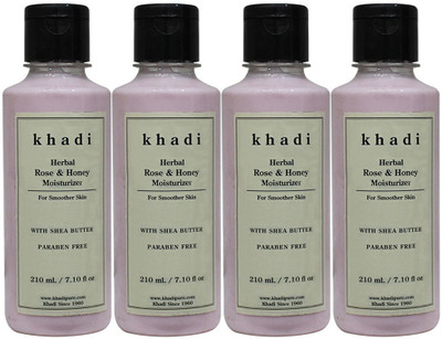 

Khadi Herbal Rose & Honey Moisturizer with Sheabutter SLS-Paraben Free(840 ml)