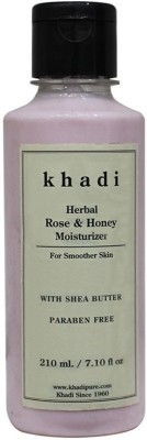 KHADI Herbal Rose & Honey Moisturizer with Sheabutter SLS-Paraben Free(210 ml)