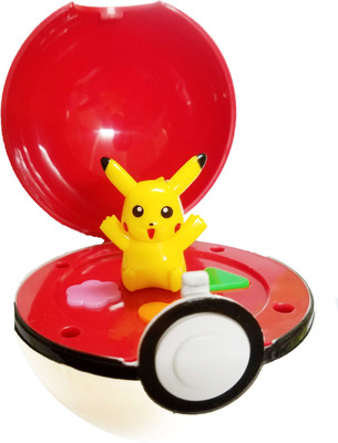 

Toy Mela Pokeball Pikachu New Figure Pokemon GO Toy with Wonderful Music and Brilliant Light Sound Effect(Multicolor)