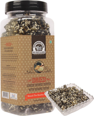 

Wonderland Dried Ginger Chunks Coated With Sesame Seeds Assorted Nuts(200 g, Mason Jar)