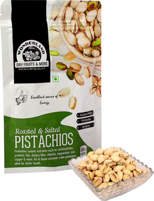 

Wonderland Roasted & Salted 100g Pistachios(100 g, Pouch)