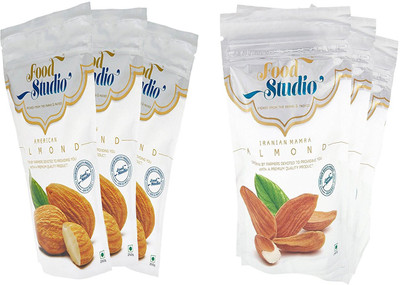 

Food Studio American AlmondsIranian Mamra Dry Fruits Combo of 6 - 250Grams (3 of Each) Almonds(250 g, Pouch)