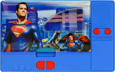 

Aarvi Superman Catton Character Print Art Plastic Pencil Box(Set of 1, Blue)