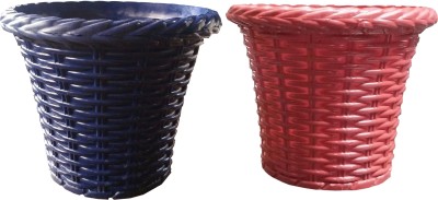 

SHOPTICO Plant pots Plant Container Set(Pack of 2, Plastic)