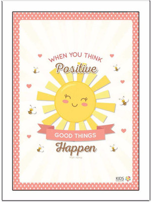 

When-You-Think-Positive Paper Print(11.69 inch X 8.27 inch, Framed)